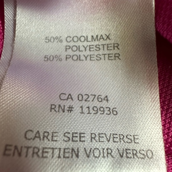 N’ Vo Women’s Sport Golf Polo Shirt Wicking Material Collared Bright Pink. large - Picture 5 of 8